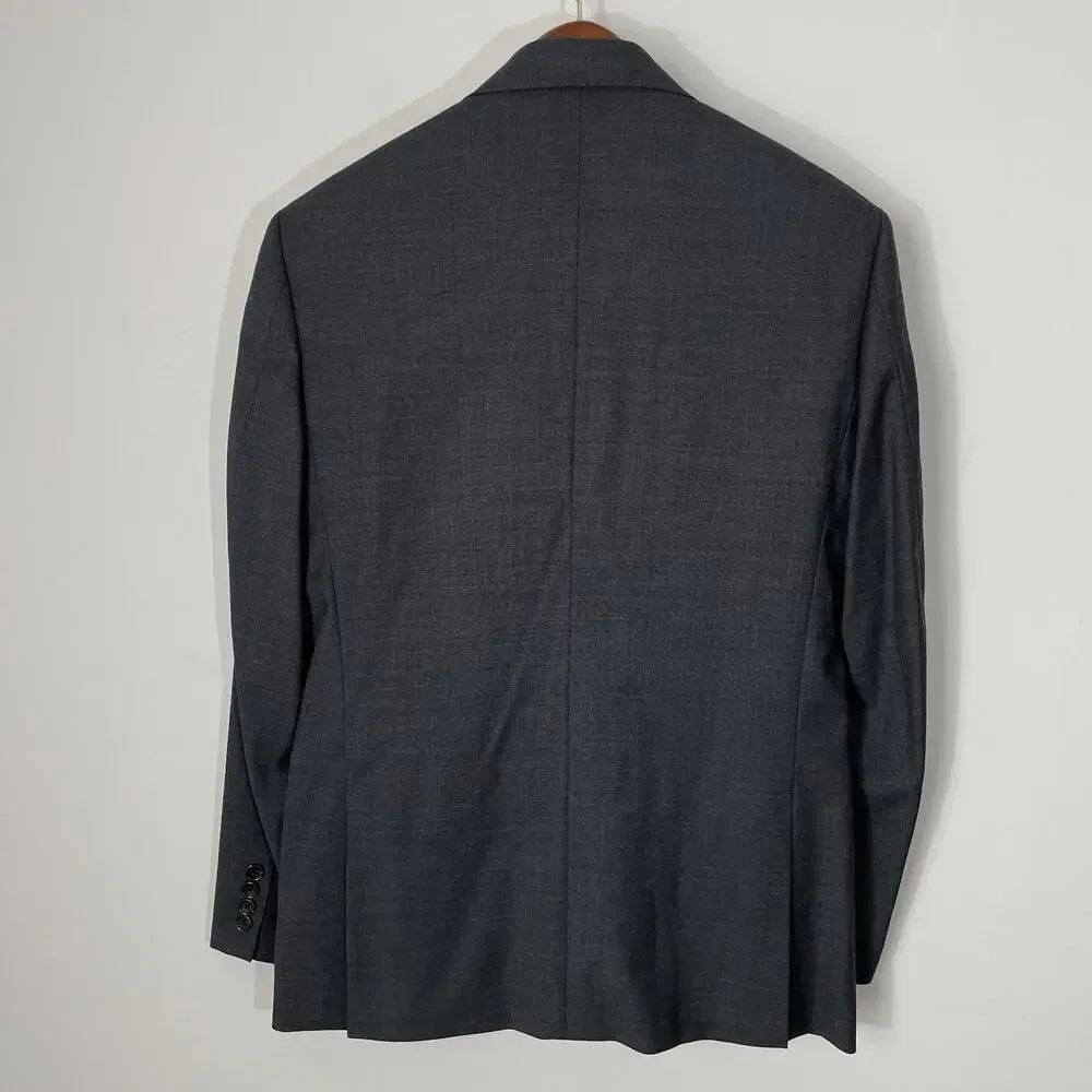 J Crew Ludlow 38R Charcoal Gray Blazer Tollegno 1900 Stretch Wool Classic Fit